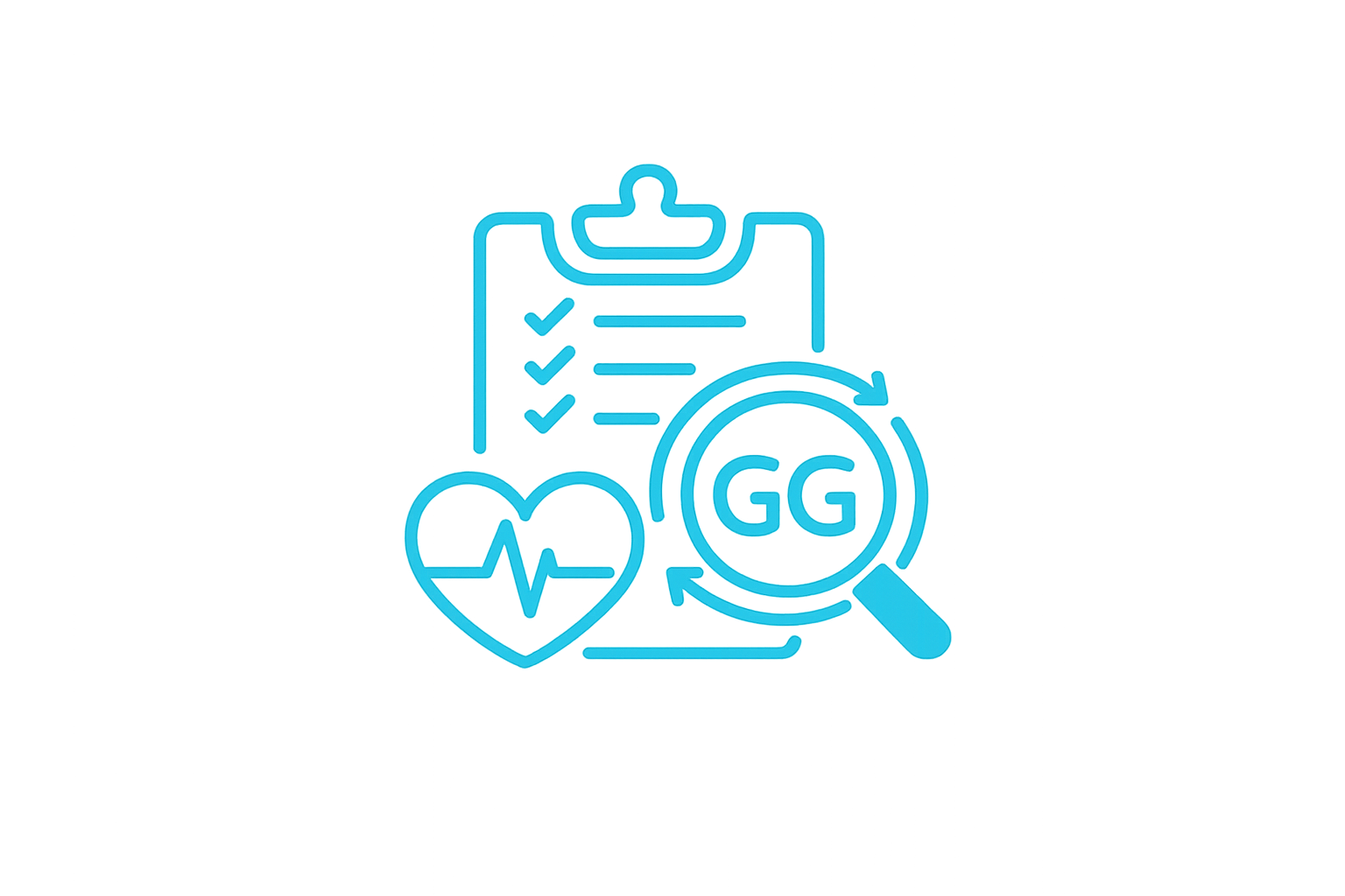 Real-time GG function tracking icon showing continuous monitoring of mobility and ADL changes.